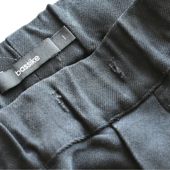 BASSIKE  Black Casual Shorts with contrast stitch - Picture 9 of 11